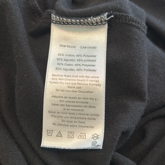 Asics Men’s Shirt Medium Black with Logo - Picture 9 of 9